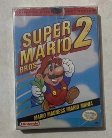 Super Mario Bros 2 (NES Nintendo, 1988) Complete In Box CIB Authentic Rare Game*