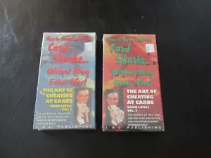 SIMON LOVELL THE ART OF CHEATING AT CARDS VOL 1-2 MAGIC TRICKS VHS TAPES NEW - Picture 1 of 3
