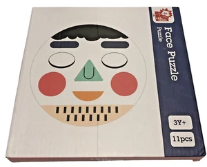 Leo & Friends Funny Faces Wooden Puzzle | Educational Toy for Toddlers 3Y+ - Picture 1 of 6