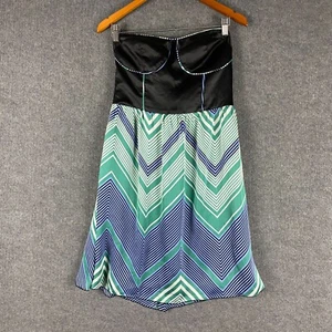 Cooper St Dress Womens 14 Blue Black Fit Flare Frock Occasion Evening Formal NEW - Picture 1 of 14