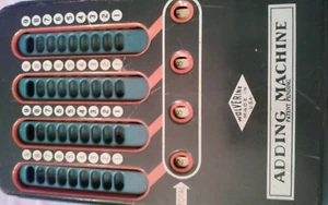 Máquina de agregar Wolverine de colección lata rara hecha en EE. UU. 1940 - Imagen 1 de 2