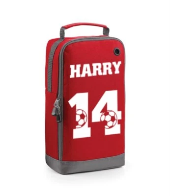 Personalised Football Number Boot Bag Boys Sports Girls Customised Kids School - Image 1 of 4