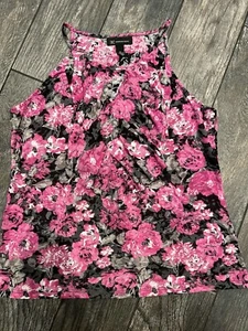 Inc international concepts WOMENS pink White Grey Black Ruffle Top XL - Picture 1 of 6