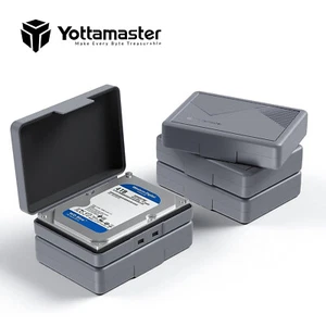 Yottamaster 5 Pack 3.5" inch Hard Drive Disk Protective Case HDD SDD Storage Box - Picture 1 of 10