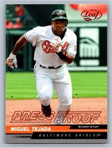 2005 Leaf #26 Miguel Tejada Press Proofs Red - Picture 1 of 2