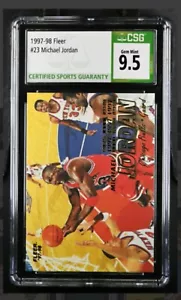 Carta 1997-98 Fleer Michael Jordan #23 classificata CSG 9,5 GEMMA NUOVA DI ZECCA!!! - Tori - Foto 1 di 2