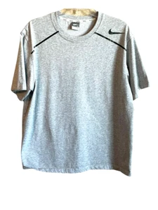 Nike Men Short Sleeve TShirt Gray SZ L Nike Tag (Small 5XLTag) See Measures - Picture 1 of 7