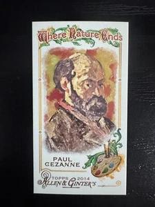 2014 Topps Allen und Ginter Mini Wo die Natur endet #WNE20 Paul Cezanne - Bild 1 von 1