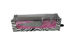 Nuovo Wild Eye Designs servizio taglia torta magnetico stampa zebrata tacco alto argento - Foto 1 di 3