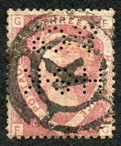 1 1/2d Rose (FG) Plate 3 Perfin HSK and Co H.S.King and Co (K) Private Pmk - Picture 1 of 1