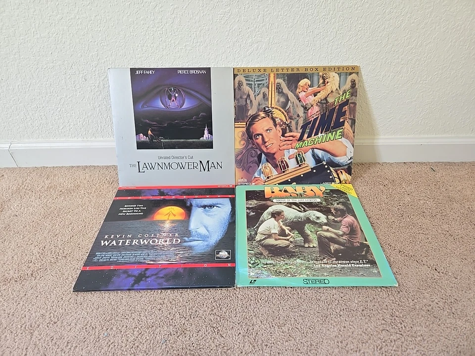 The Time Machine Baby Waterworld Lawnmower Man SciFi Movie LaserDisc Lot 4 - Image 1 of 4