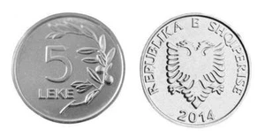 Albania Coin 5 Leke, 2014. UNC - Picture 1 of 1