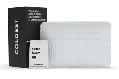 Coldest Duel Core Pillow- Cooling Sleep Pillow for Neck and Shoulder Pain Relief - Image 1 of 4