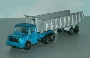 Rimorchio trattore pressofuso Magirus scala 1/100 semi - Majorette 120 377 - Foto 1 di 6