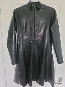 NEW Latex Rubber Dress Zip designer look - Picture 1 of 2