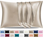 Luxury Satin Silk Pillowcases For Hair & Skin Pack of 2 Silky Soft Pillow Covers