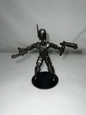 Star Wars Boba Fett Estatua de Metal Pesado Estatuilla Escultura 9" Steampunk Modernista Foto 1 de 4