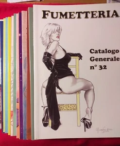 Cataloghi fumetti + disegni originali FUMETTERIA seq.16 vol.da n°32 a 47 q.nuovi - Foto 1 di 2