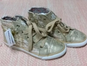 PRIMIGI Mädchen Sneaker Gr. 32 NEU! Gold Glitzer (knöchelhoch, Segeltuch) - Bild 1 von 16