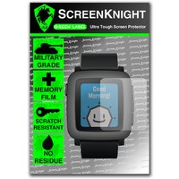 ScreenKnight Pebble Time Smart Watch Front SCREEN PROTECTOR invisible shield