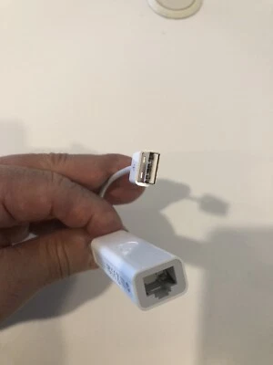Adaptador Ethernet Apple USB 2.0 - Blanco (A1277) - Original - OEM Foto 1 de 3