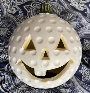Halloween Jack O Lantern Pumpkin Golf Ball Foam Mold Light Up Vintage Sports - Picture 1 of 16