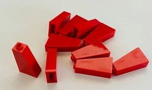 *NEW* 10 Pieces Lego Slope Brick 75 2x1x3 RED 4460 with OPEN Stud - Picture 1 of 3