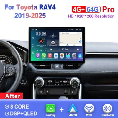 13.1 inch Screen Android Car Radio For Toyota RAV4 2019-2025 Carplay Head Unit - Image 1 of 4