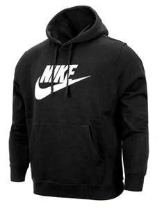 Nike Hombres AS NSW CLUB Camiseta con Capucha Camiseta Negra Camiseta Top Cam... - Imagen 1 de 6