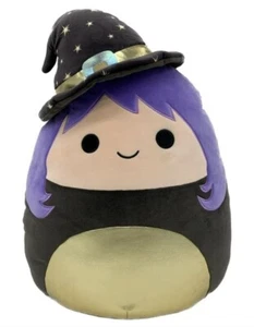 NUEVO GRAN VOODIE 18" BRUJA MALVAVISCO HALLOWEEN SOMBRERO PÚRPURA KELLYTOY - Imagen 1 de 4