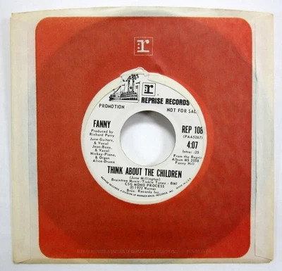 FANNY 45 Ain't That Peculiar REPRISE 1972 Mono/Stereo Near-MINT Promo #4015 - Image 1 of 3