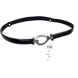 Coldwater Creek Übergröße Gürtel Damen 1X/2X/3X schwarz Leder verstellbar Neu mit Etikett! - Bild 1 von 9