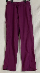 Dickies Burgundy Medical Pants Size M womens drawstring - Picture 1 of 4
