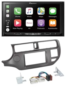 Pioneer 2DIN MP3 USB DAB DVD Bluetooth Autoradio für Kia Rio UB 11-14 anthrazit - Bild 1 von 6