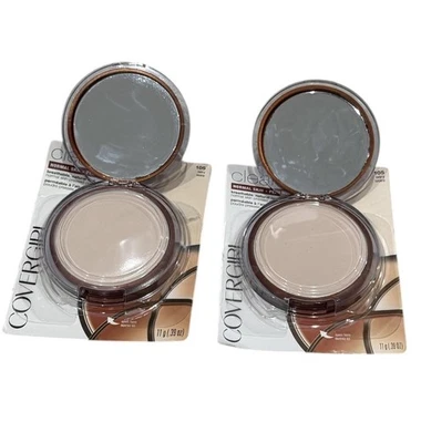 2X COVERGIRL Clean Pressed Face Powder For Normal Skin - 105 Ivory **READ** - Image 1 of 3