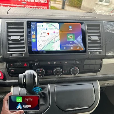 Carplay Für VW T6 Transporter Multivan Android 15 Autoradio BT GPS Navi + Kamera - Bild 1 von 4