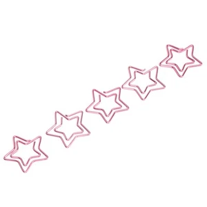 Lot De 100 Trombones En Forme D'étoile Placage Métallique Antirouille - Afbeelding 1 van 12
