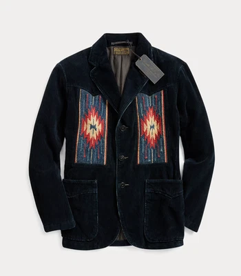 Ralph Lauren RRL Double RL  Jacquard Corduroy Sport Coat Western Men's Small S - Image 1 of 4