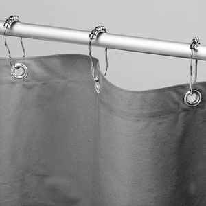 Tenda doccia in tessuto di cotone biologico - perfetta per docce vasca, bagno e stalla - Foto 1 di 28