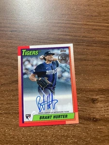 Actualización Topps 2025 1990 autógrafo Brant Hurter Tigers - Imagen 1 de 1