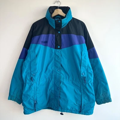 Vintage Columbia Parka Jacket Size XXL Blue 90s Colourblock Ski Outdoor Coat 2XL - Image 1 of 4
