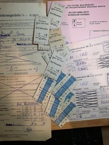 Diverse Fahrkarten DDR BAD SCHANDAU, Beförderungsschein, Buchfahrkarte der DR - Bild 1 von 4