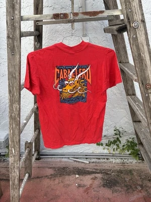 Vintage 1980s Steve Caballero Pro Skate Shirt Powell Peralta Red Dragon Stedman - Image 1 of 4