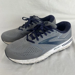 Brooks Beast 20 Herren grau und blau Größe 13 2E Laufschuhe - Bild 1 von 10