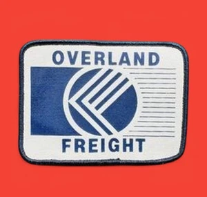 Overland Freight Embroidered Patch for Truckers Hat - Picture 1 of 4