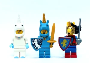 Lego 3 Unicorni Serie 13 18 & BAM Castello Rampaging Lion Knights Minifigures - Foto 1 di 4