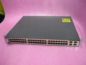 Cisco Catalyst 3750 ws-c3750-48ps-s v05 Cisco Catalyst 3750-PoE-48 - Picture 1 of 4