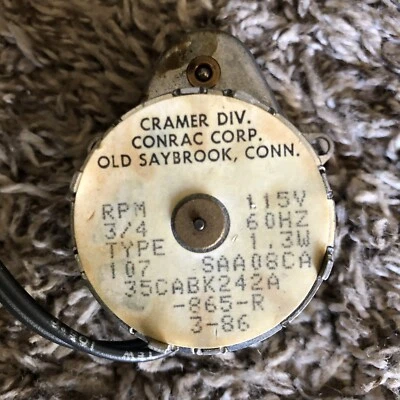 Cramer SAA08CA Synchronous Motor Tested Runs 115 V LT3 - Image 1 of 4