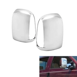 For 1999-2007 Ford F250 F350 SuperDuty Chrome Full Mirror Covers W/ Turn Signal - Picture 1 of 6