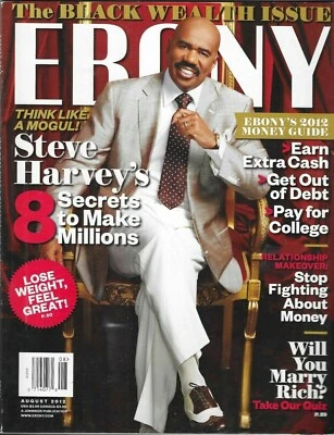 Ebony Magazine Steve Harvey Black Wealth Issue Money Guide Kentucky Derby 2012 - Image 1 of 4